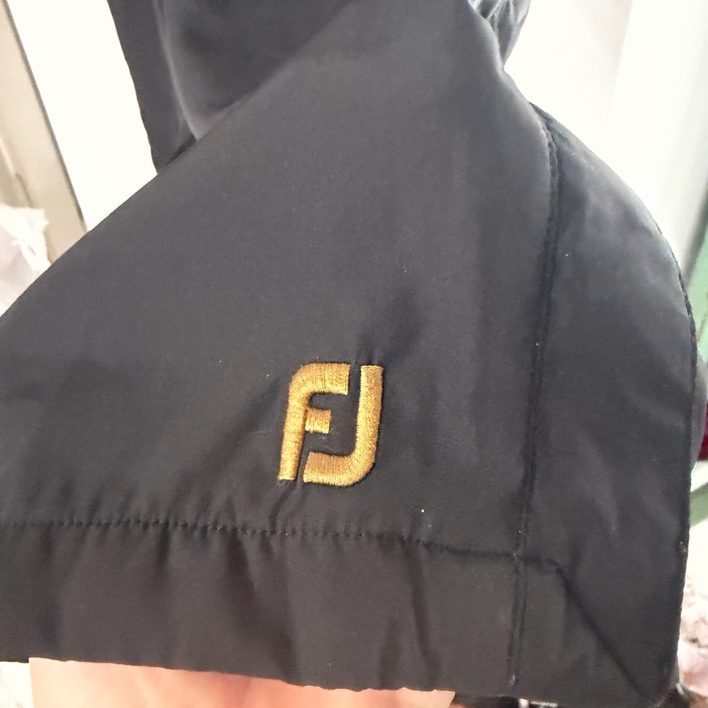 DryJoy by FootJoy men’s Large black adjustable waist zipper snap leg golf pants - Picture 2 of 9